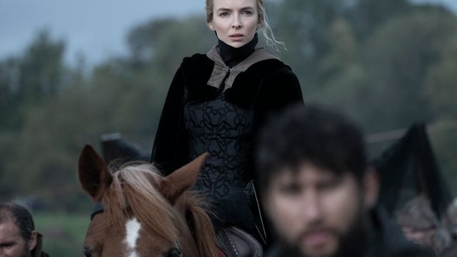 Jodie Comer als Marguerite de Carrouges in einer Szene des Films "The Last Duel".