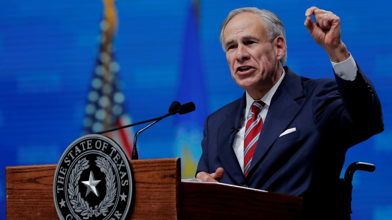 Greg Abbott, Gouverneur von Texas: Obwohl er selbst gegen das Coronavirus geimpft ist, stellt er sich gegen eine Impfpflicht.