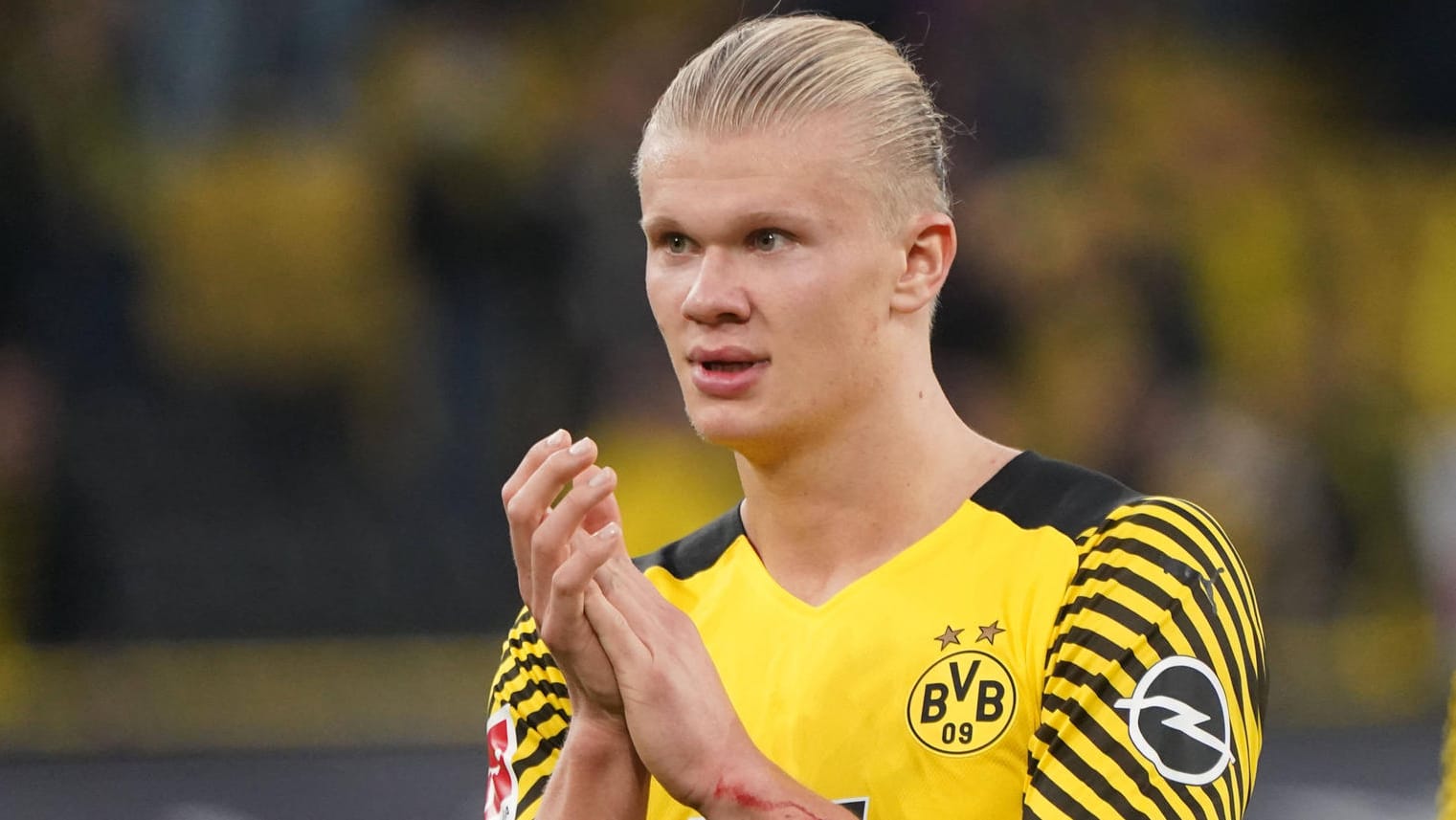 Erling Haaland: Der Stürmer fehlte seinem Klub zuletzt wegen muskulärer Probleme. Erling Haaland: Der Stürmer fehlte seinem Klub zuletzt wegen muskulärer Probleme.