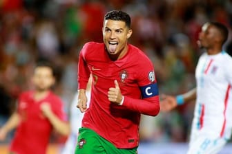 Portugals Cristiano Ronaldo jubelt über sein Tor zum 2:0.