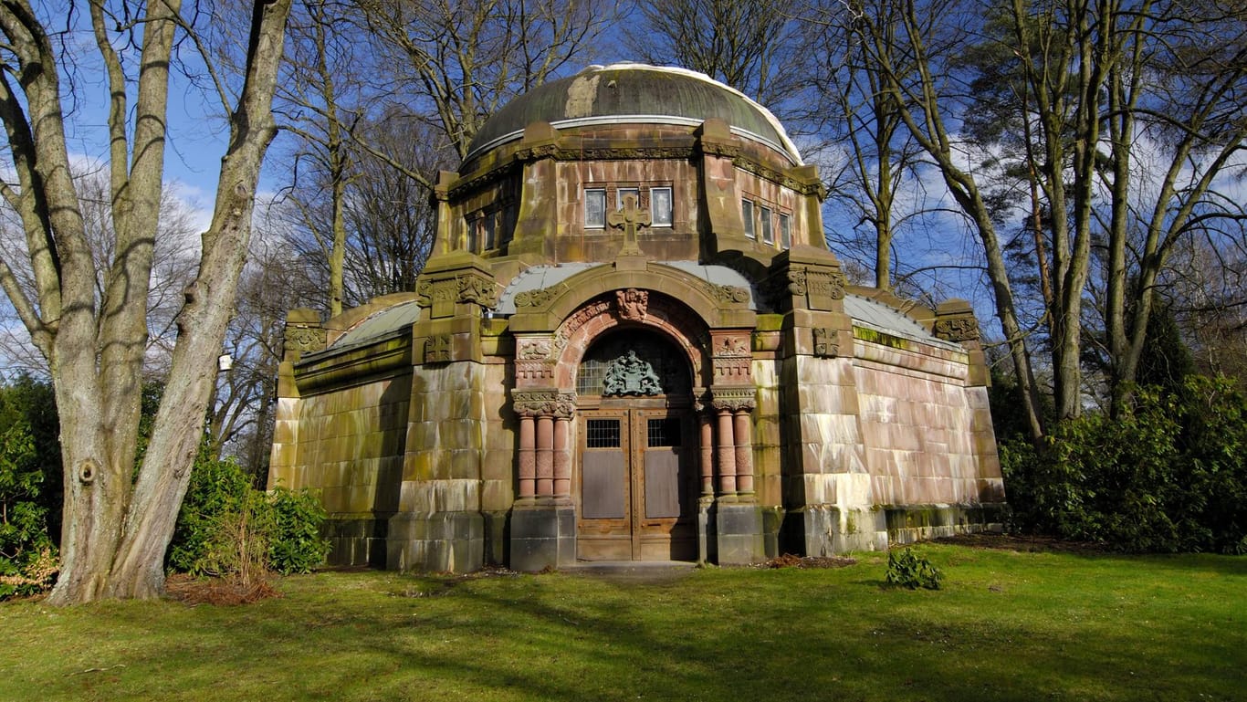 Mausoleum Baron von Schröder auf dem Friedhof Ohlsdorf: Es wurde 1906 errichtet.