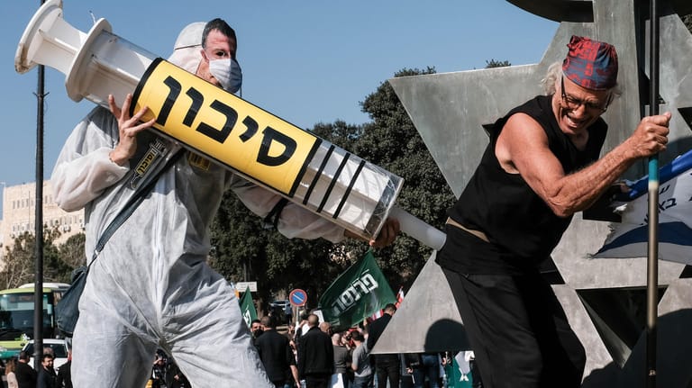 Proteste in Israel: Gegen die Corona-Politik wächst der Widerstand (Archivbild).