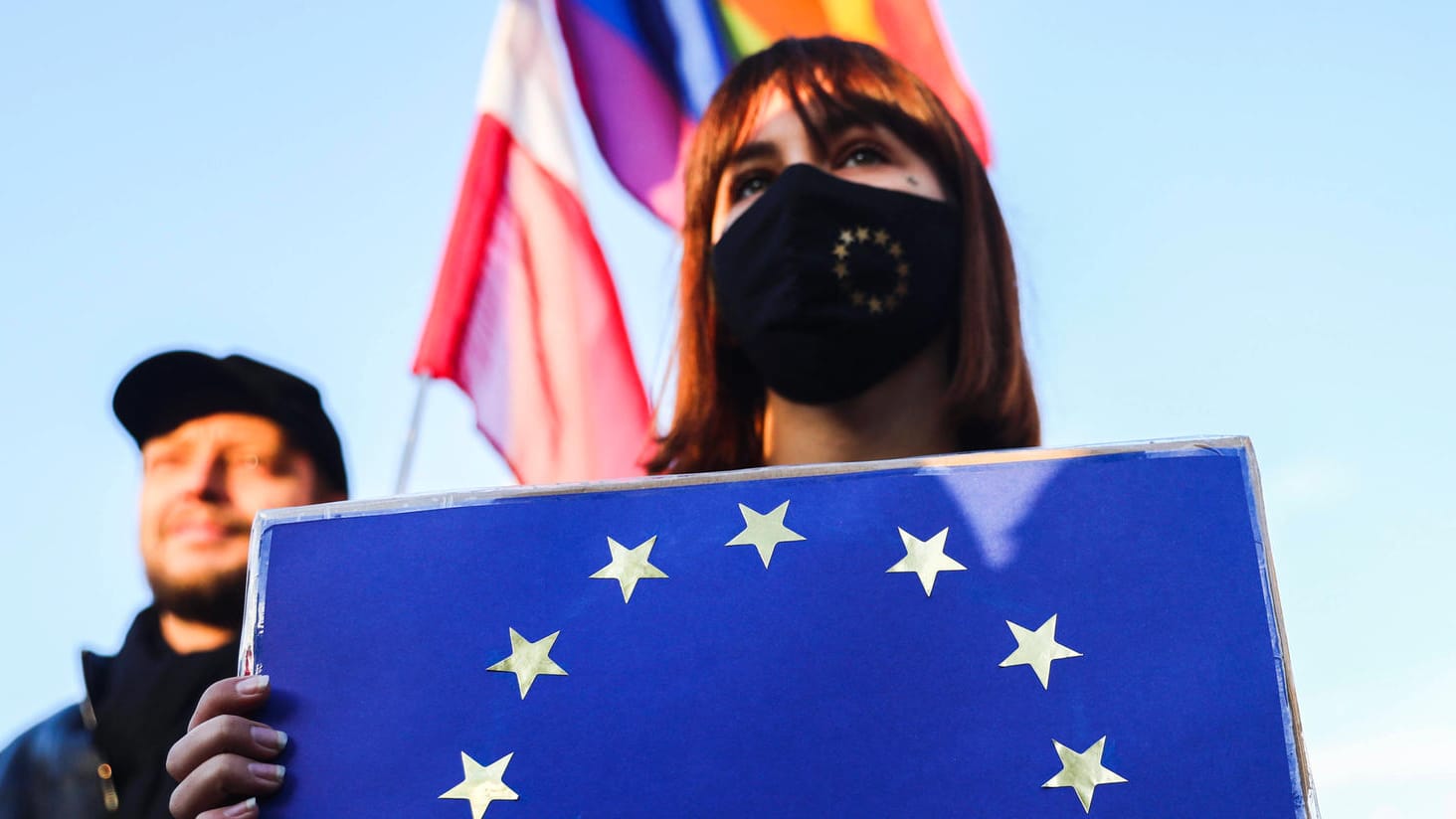 Pro-EU-Demonstration im polnischen Krakau: Tausende gingen in Polen zuletzt für die Einhaltung der EU-Gesetze in dem Land auf die Straße.