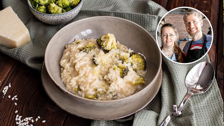 Risotto: Der Reis sollte am Ende leicht bissfest sein.