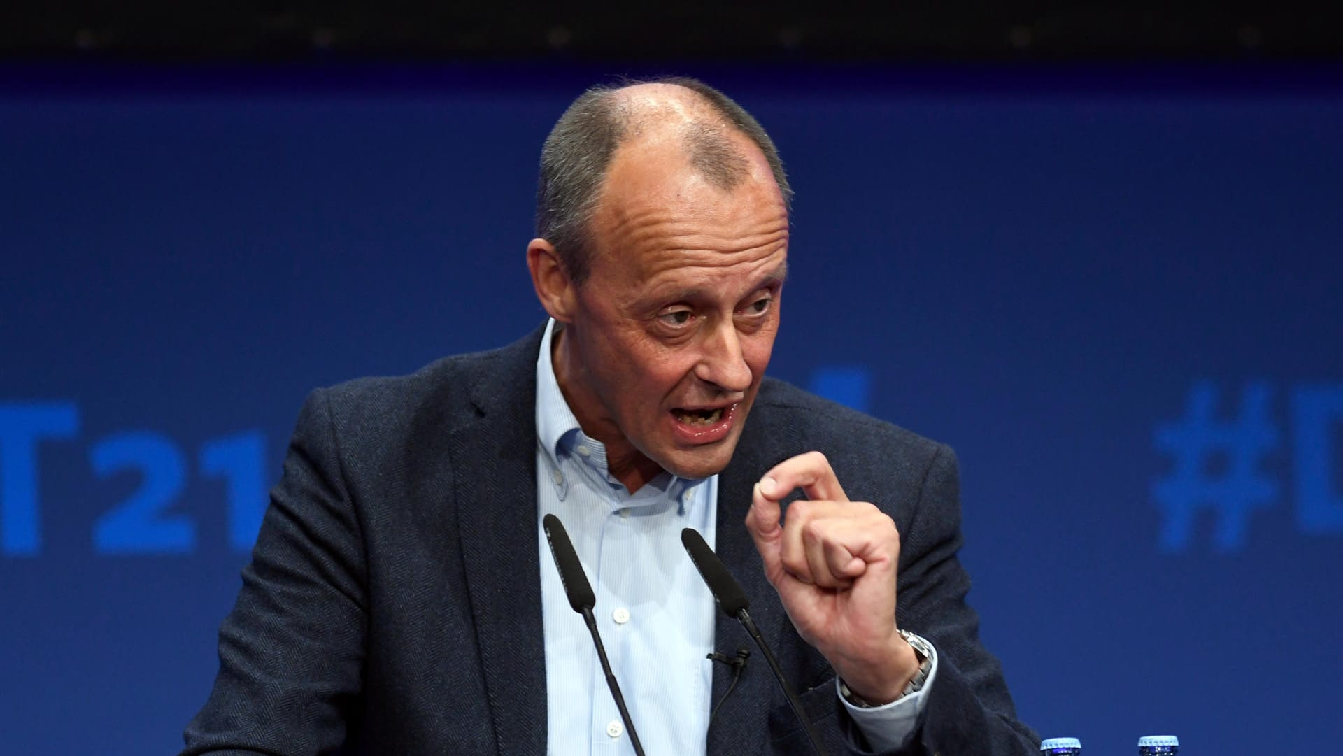 Friedrich Merz: Der Politiker äußert sich auf dem jährlich stattfindenden Treffen der Jungen Union Deutschlands über das Wahlergebnis der Union.