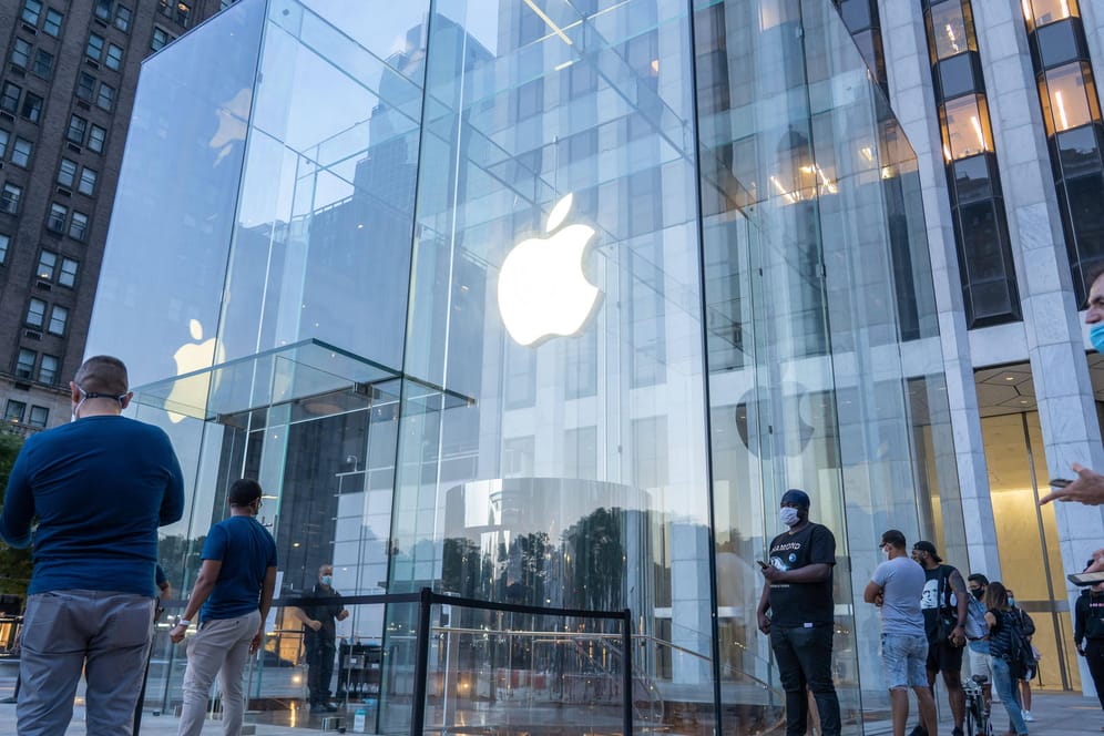 Apple Store in New York: Die #AppleToo-Bewegung will auf Missstände im Unternehmen aufmerksam machen.