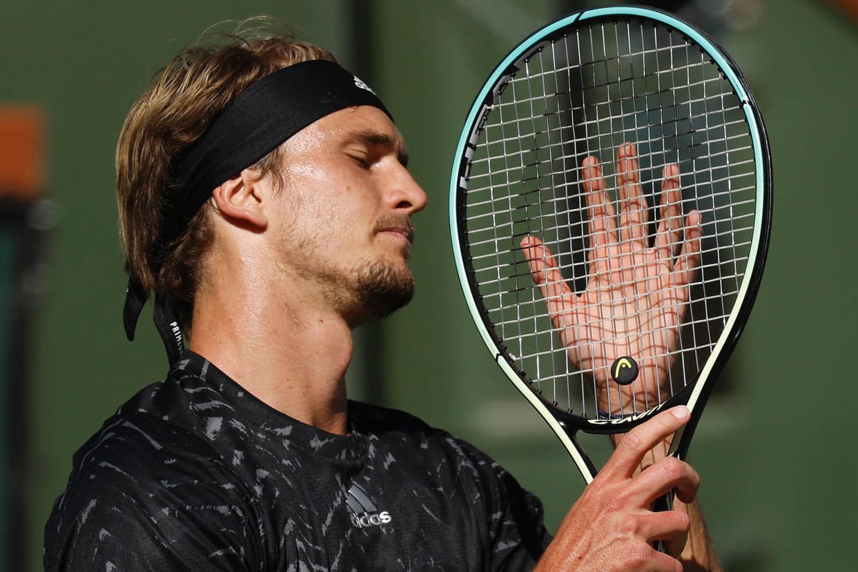 Alexander Zverev: Der Deutsche ist im Viertelfinale in Indian Wells ausgeschieden.