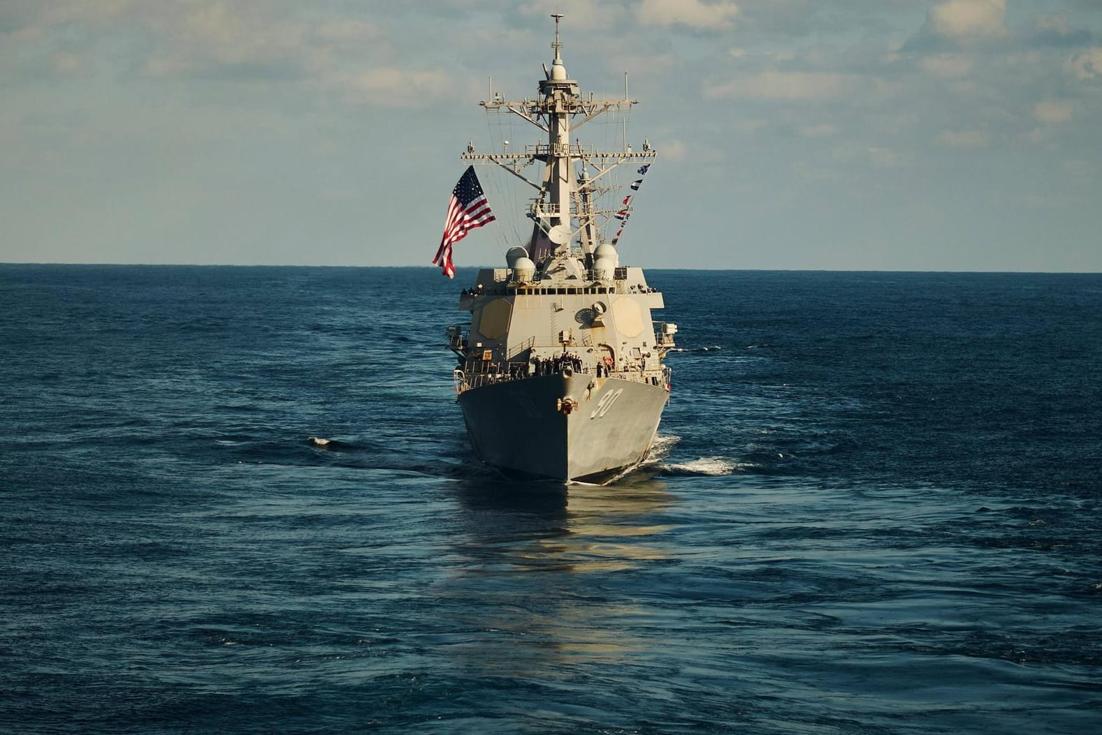 Die USS Chafee: Das amerikanische Kriegsschiff soll in russisches Hoheitsgewässer vorgedrungen sein.