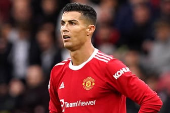 Cristiano Ronaldo: Der Weltstar und sein Team sind von Manchester nach Leicester geflogen.