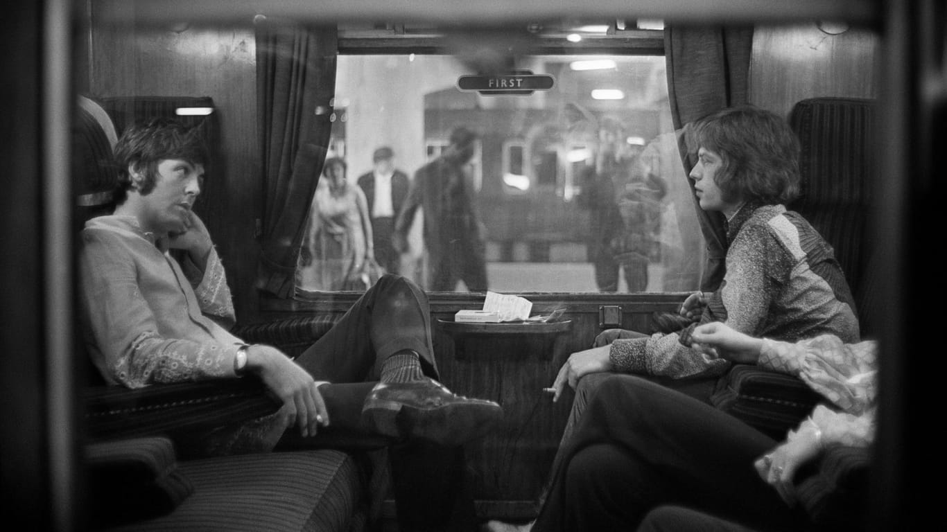 Paul McCartney und Mick Jagger im Jahr 1967.