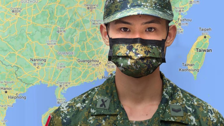 Ein taiwanischer Soldat in Tarnkleidung: Der Konflikt um die Insel sorgt für Spannungen zwischen China und den USA.