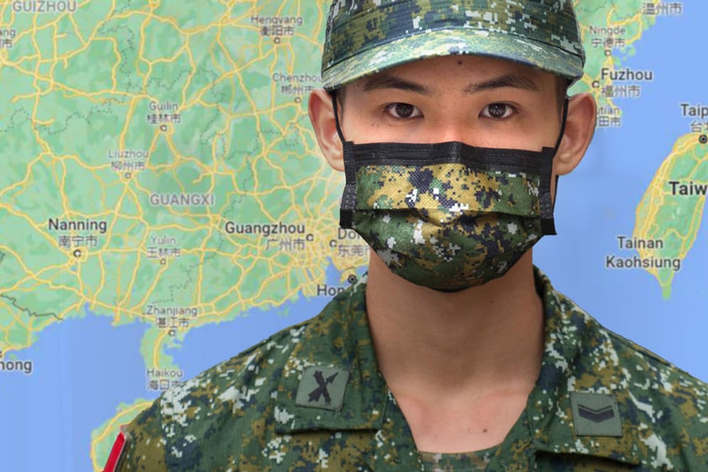 Ein taiwanischer Soldat in Tarnkleidung: Der Konflikt um die Insel sorgt für Spannungen zwischen China und den USA.