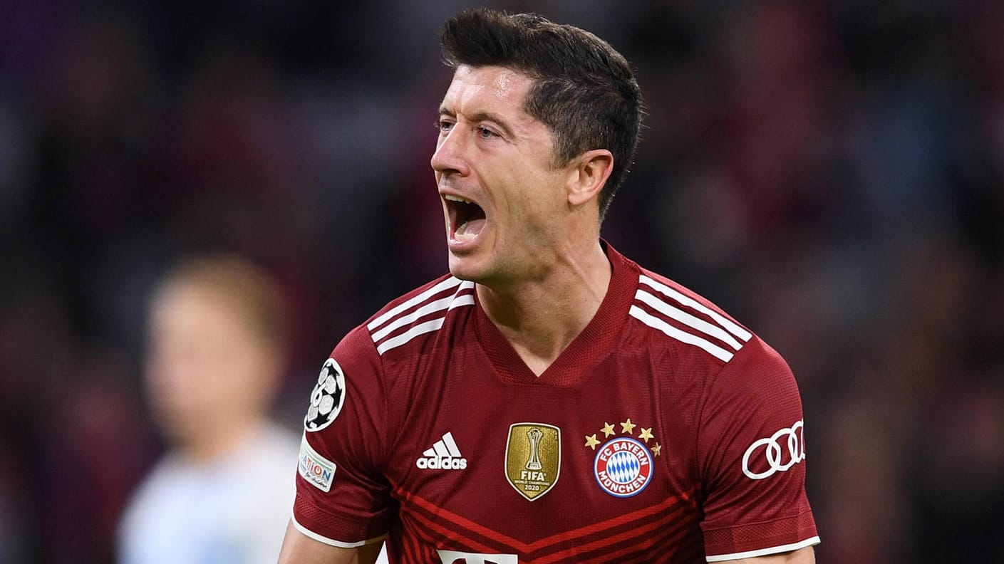 Robert Lewandowski: Der Bayern-Star könnte zur kommenden Saison in einem geänderten Trikot auflaufen.