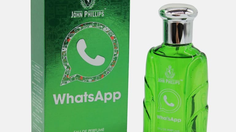 Flakon und Verpackung des Whatsapp-Parfüms: Wonach duftet wohl ein Messenger?