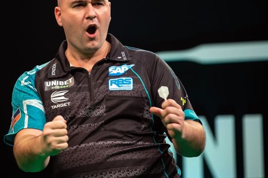 Der Engländer Rob Cross bezwang im EM-Finale den Niederländer Michael van Gerwen mit 11:8.