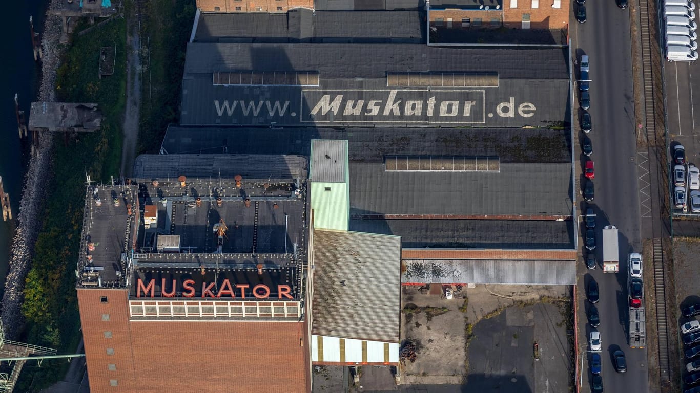 Das Muskator-Werk in Düsseldorf: Hier wurden Futtermittel für Nutz- und Heimtiere hergestellt.