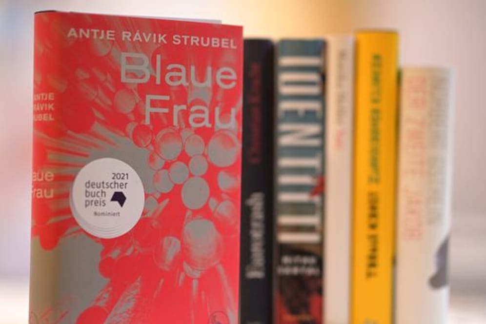 Das Buch "Blaue Frau" von Antje Ravik Strubel.