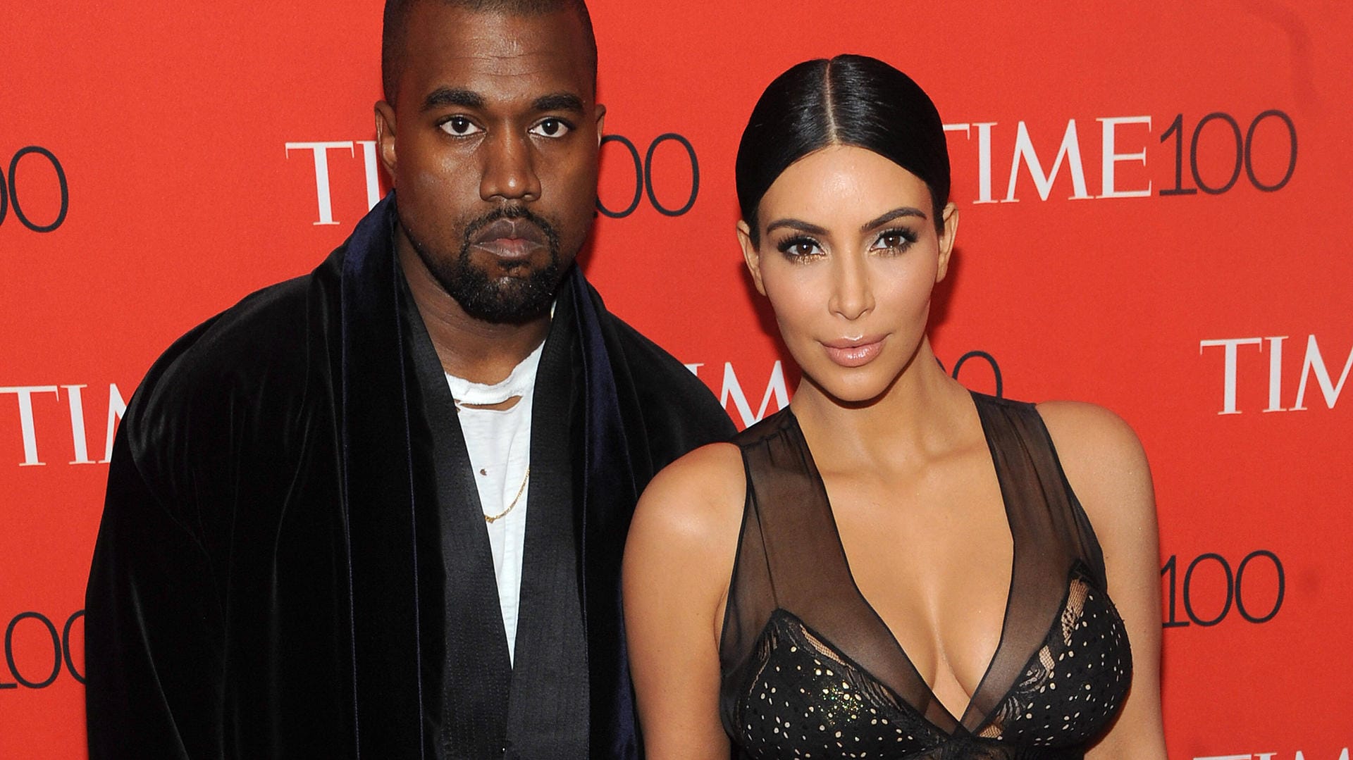 Kanye West mit Ehefrau Kim Kardashian (Archivfoto): Der Rapper war am Wochenende in Berlin.