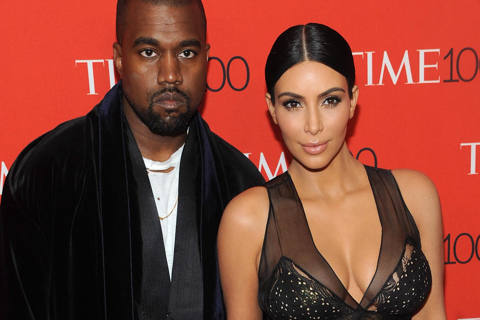 Kanye West mit Ehefrau Kim Kardashian (Archivfoto): Der Rapper war am Wochenende in Berlin.