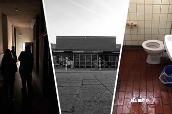 Dunkle Gänge und undichte Sanitäranlagen: In dem Nebengebäude des Genoveva-Gymnasiums ist derzeit die Förderschule untergebracht.