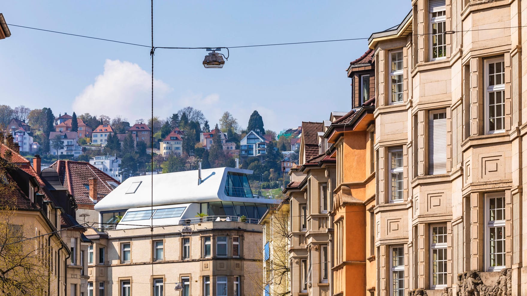 Häuser in Stuttgart (Symbolbild): Das Land wollte einen Wohnkomplex im Justizviertel abreißen, um auf der Fläche dann Büros fürs Abgeordnete zu errichten.