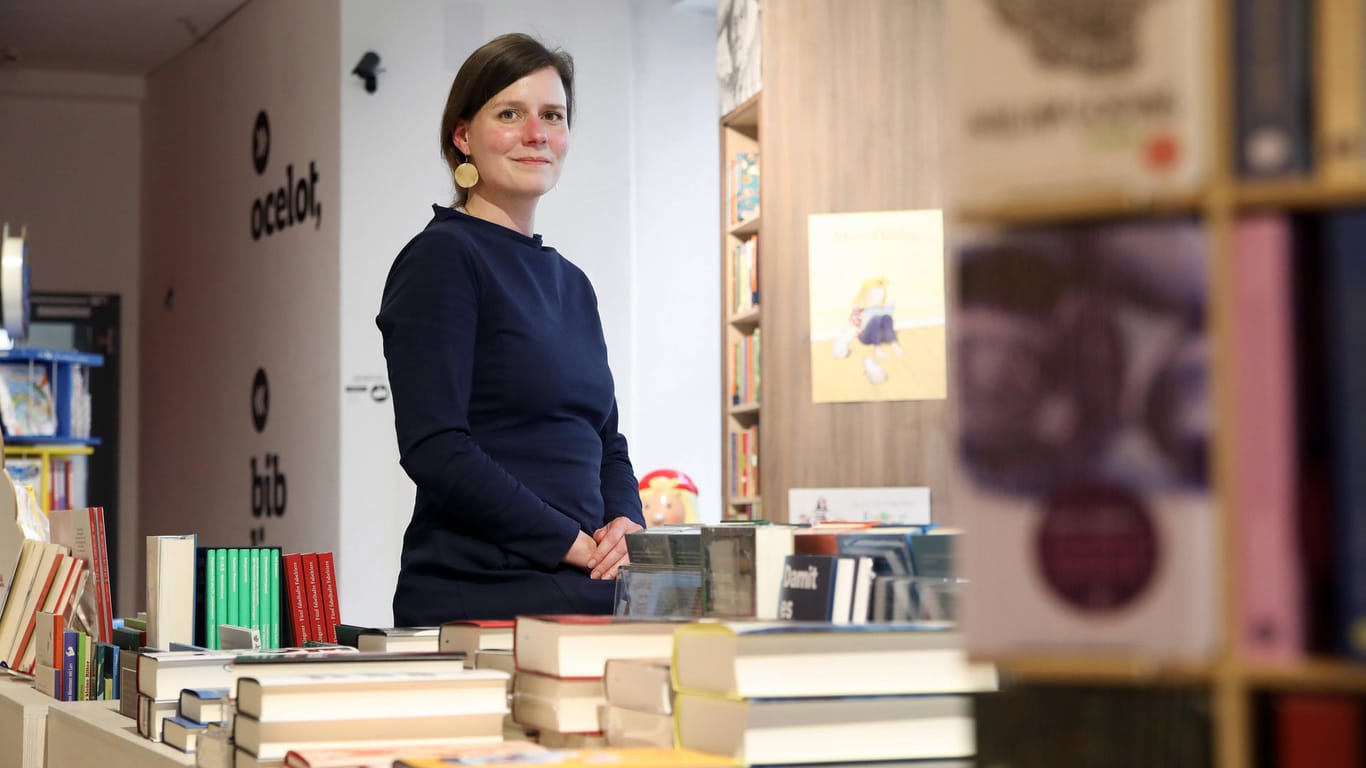 Maria-Christina Piwowarski: Chefin der Buchhandlung Ocelot.