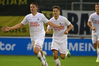 Joshua Schwirten (l.) vom 1.FC Köln-Nachwuchs (Archivbild): Zwar traf der Kapitän schon nach acht Minuten, wurde aber bald vom Gegner wieder ausgeglichen.