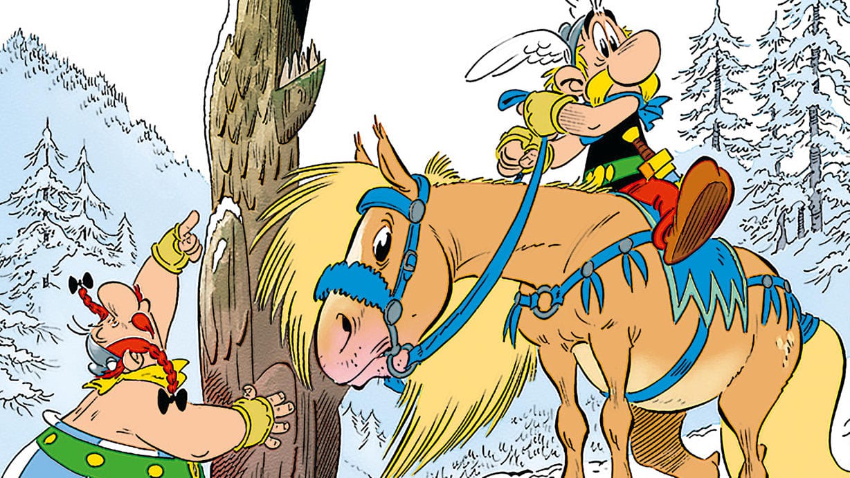 Titelbild des neuen Asterix-Bandes: Im deutschsprachigen Raum werden die Abenteuer der beiden Gallier bei Egmont Ehapa Media verlegt.