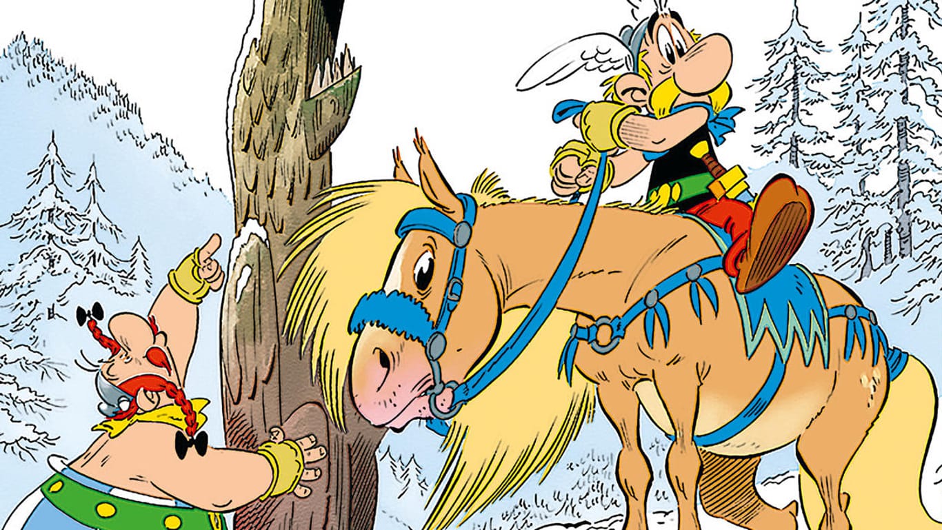 Titelbild des neuen Asterix-Bandes: Im deutschsprachigen Raum werden die Abenteuer der beiden Gallier bei Egmont Ehapa Media verlegt.