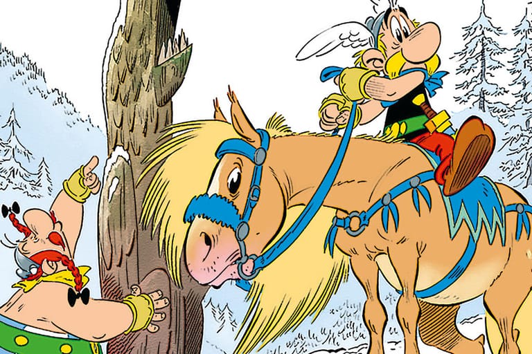 Titelbild des neuen Asterix-Bandes: Im deutschsprachigen Raum werden die Abenteuer der beiden Gallier bei Egmont Ehapa Media verlegt.
