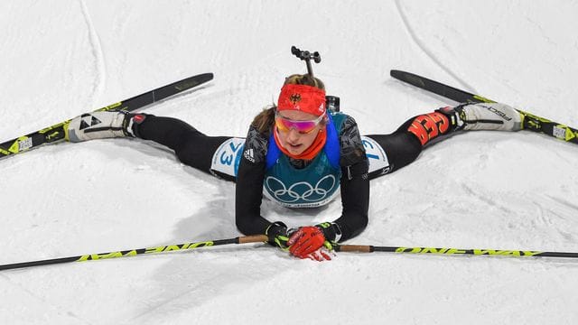 Weiß noch nicht, ob sie sich auf Olympia freut: Franziska Preuß. Weiß noch nicht, ob sie sich auf Olympia freut: Franziska Preuß.