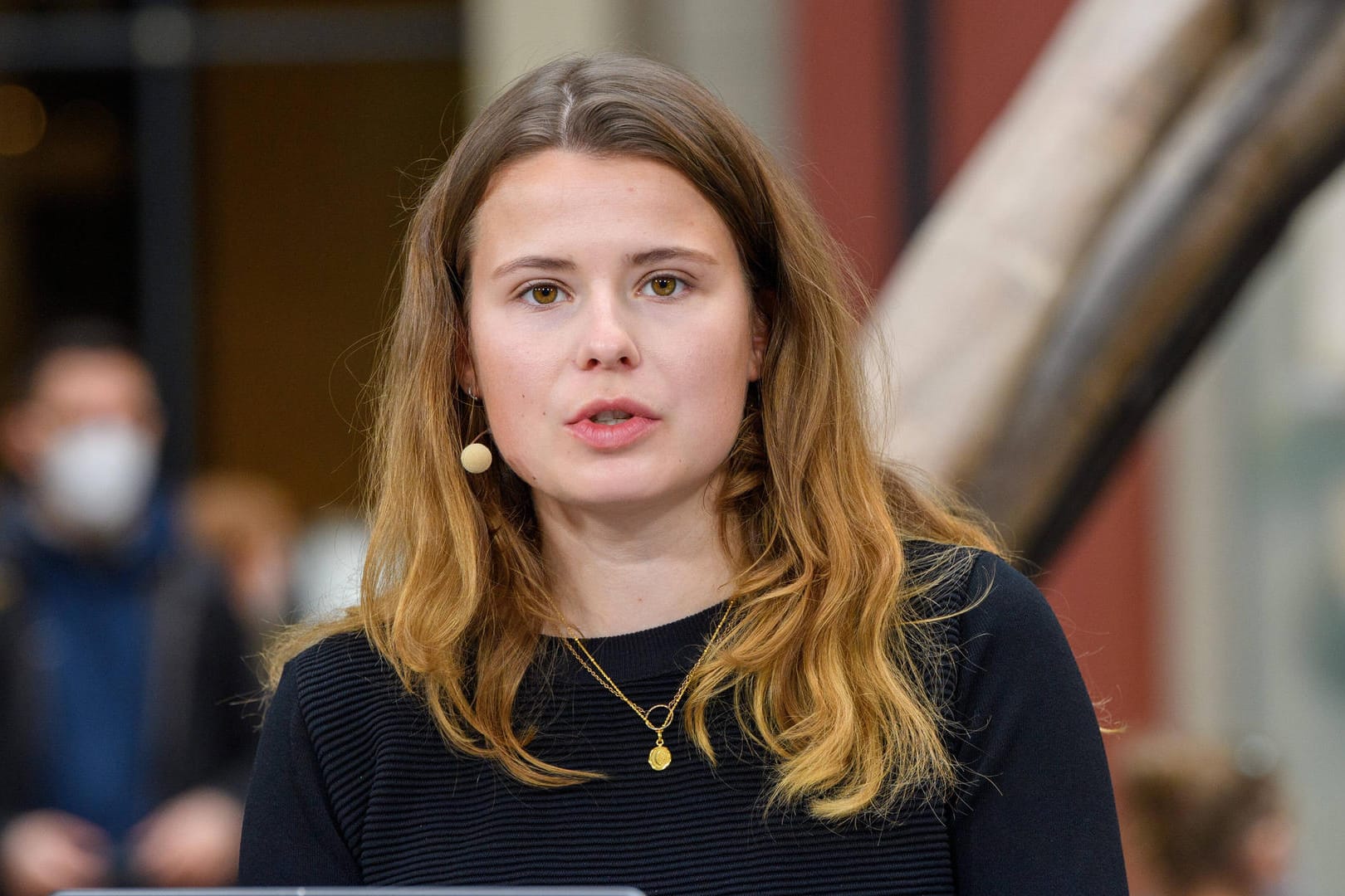 Luisa Neubauer bei der Pressekonferenz von Fridays for Future: Sie fordert von der neuen Regierung grundlegende Veränderungen.