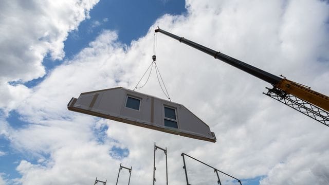 Auf einer Baustelle sind Bauherren für die Sicherheit verantwortlich.