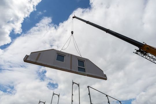 Auf einer Baustelle sind Bauherren für die Sicherheit verantwortlich.