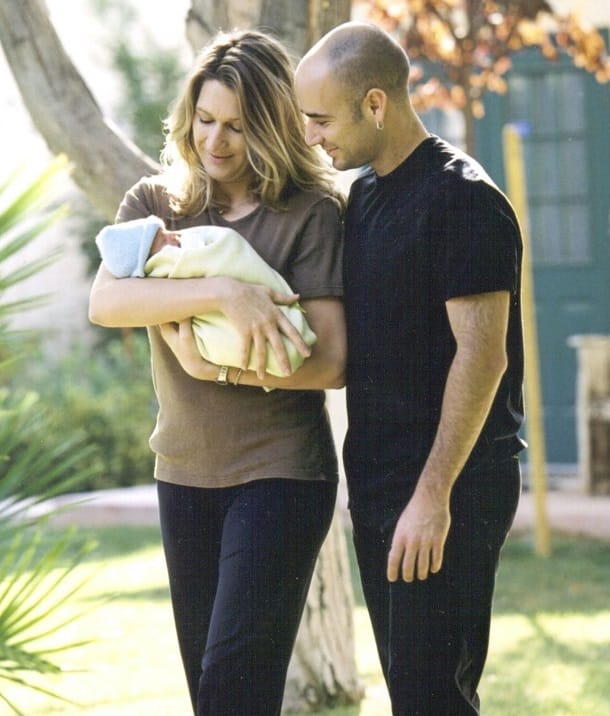 Im Oktober 2001 wurden Steffi Graf und Andre Agassi zum ersten Mal Eltern.