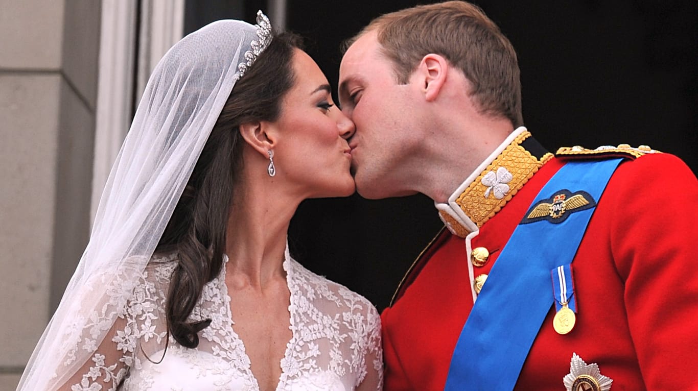 Herzogin Kate und Prinz William bei ihrer Hochzeit im April 2011.