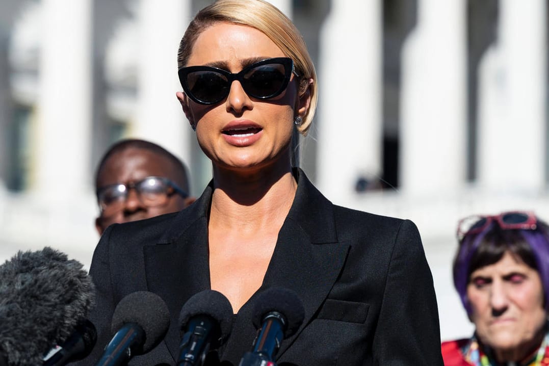 Paris Hilton bei ihrer Rede vor dem US-Kongress.