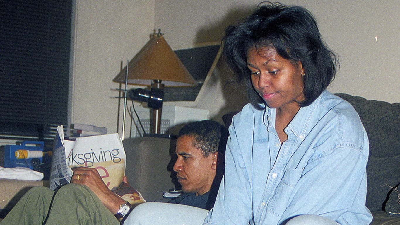 Der spätere Präsident in jüngeren Jahren: Seit 1992 ist Barack Obama mit Michelle verheiratet.