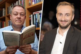 Autor Stephan Harbort und Jan Böhmermann: Der Düsseldorfer Profiler wehrt sich gegen die Vorwürfe des Satirikers.