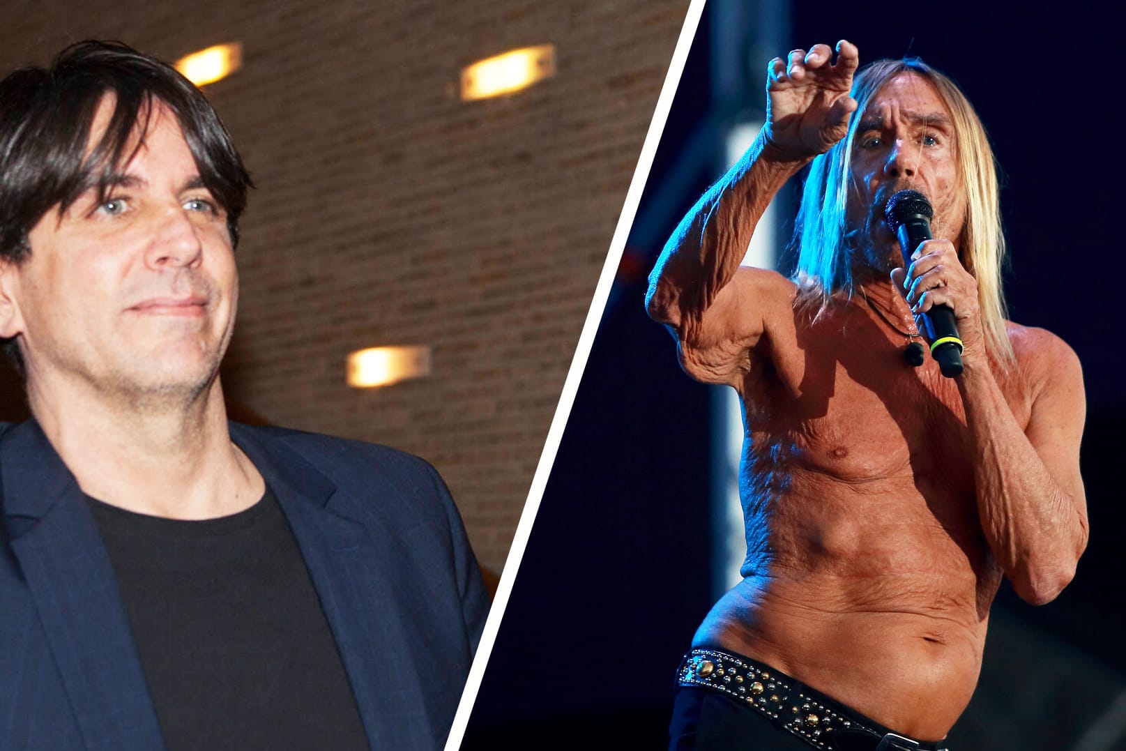 Eric Benson und Iggy Pop (Archivbild/Montage): Der Sohn des Punkrockers steht in Berlin vor Gericht.