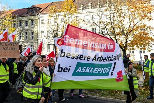 Verdi ruft zu sechstägigem Streik in Asklepios-Kliniken auf