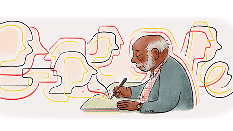 Google-Doodle: Mit dem grafischen Element würdigt die Suchmaschine Theodor Wonja Michael.