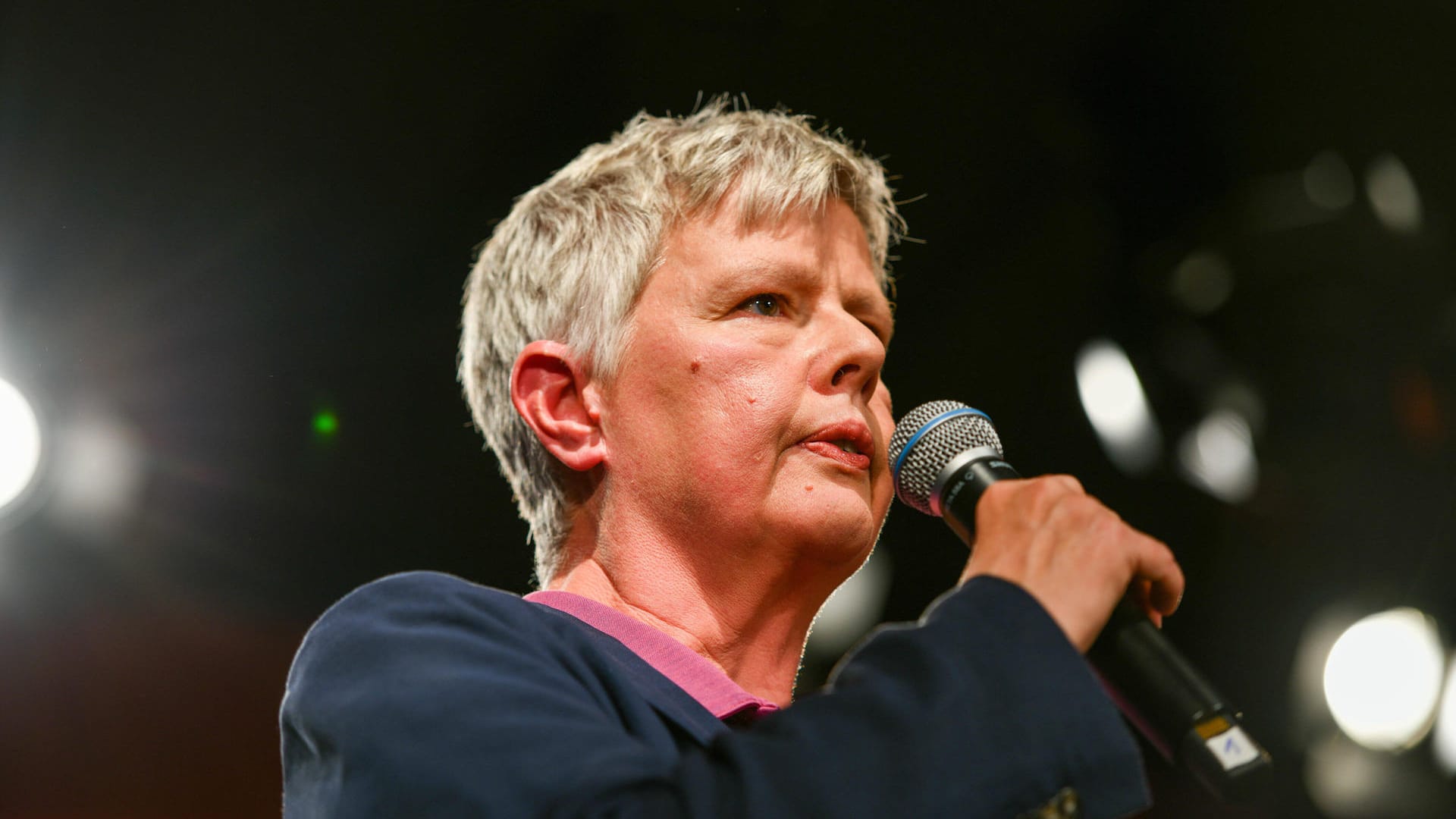 Katina Schubert, Landesvorsitzender der Berliner Linken (Archivbild): Sie glaubt, an erfolgreiche Koalitionsverhandlungen.