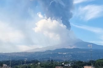 Vulkan Ätna ist ausgebrochen: Die Landwirte befürchten große Schäden.
