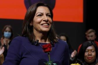 Die Bürgermeisterin von Paris, Anne Hidalgo, beim Parteikongress der Sozialisten. Sie ist zur Präsidentschaftskandidatin gekürt worden.