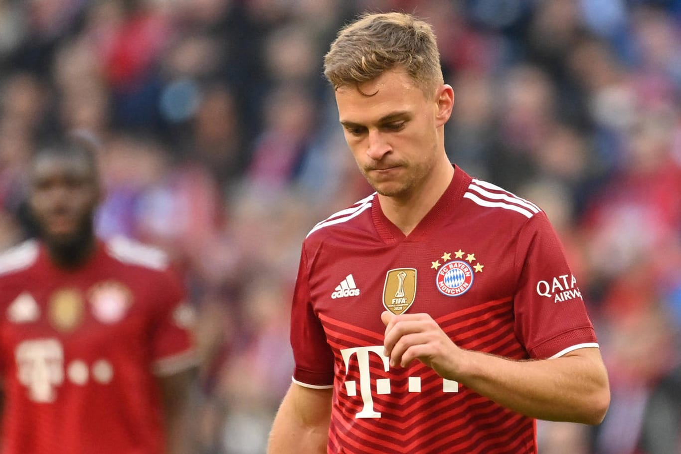 Joshua Kimmich: Der Bayern-Star ist ungeimpft, seine Argumentation, weshalb er sich so entschieden hat, dünn.