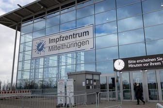 Impfzentrum Mittelthüringen in der Messe Erfurt