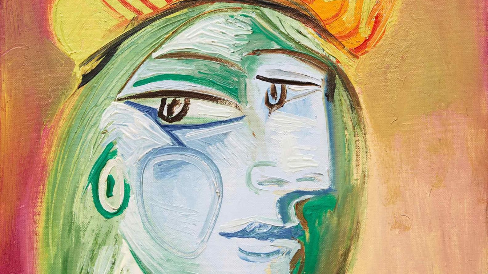 Picassos Gemälde "Femme au béret rouge-orange": Es wurde für mehr als 40 Millionen Dollar versteigert. Picassos Gemälde "Femme au béret rouge-orange": Es wurde für mehr als 40 Millionen Dollar versteigert.