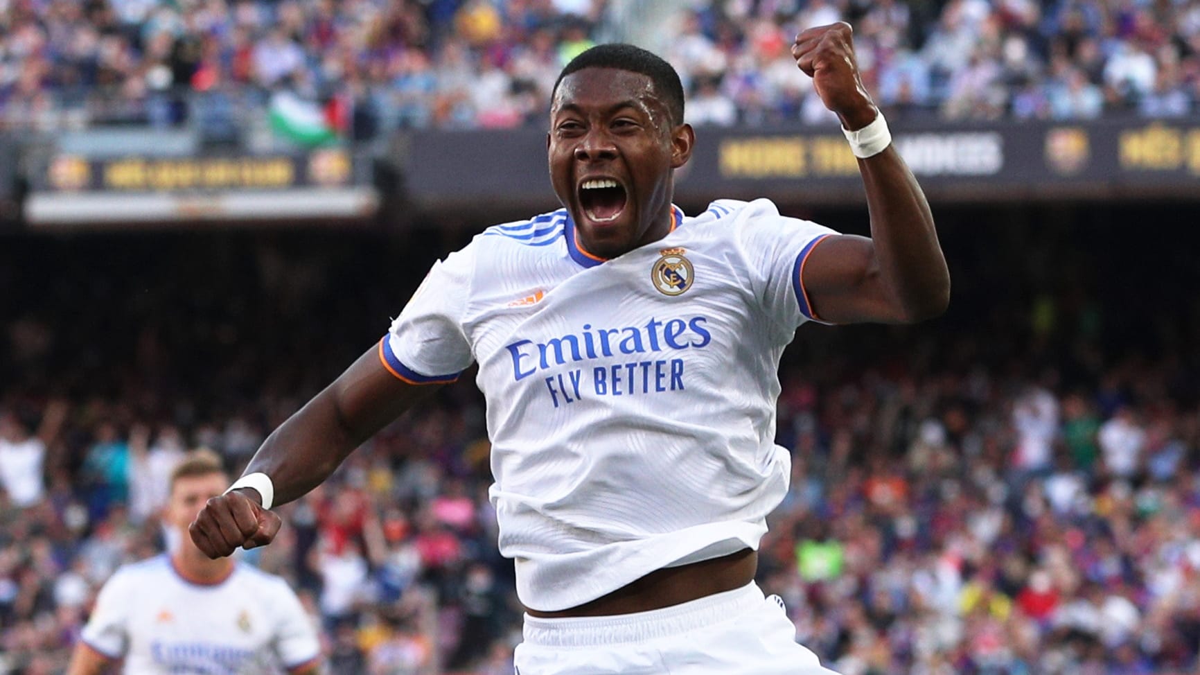 David Alaba: Der Madrilene erzielte seinen Premierentreffer für die Königlichen. David Alaba: Der Madrilene erzielte seinen Premierentreffer für die Königlichen.