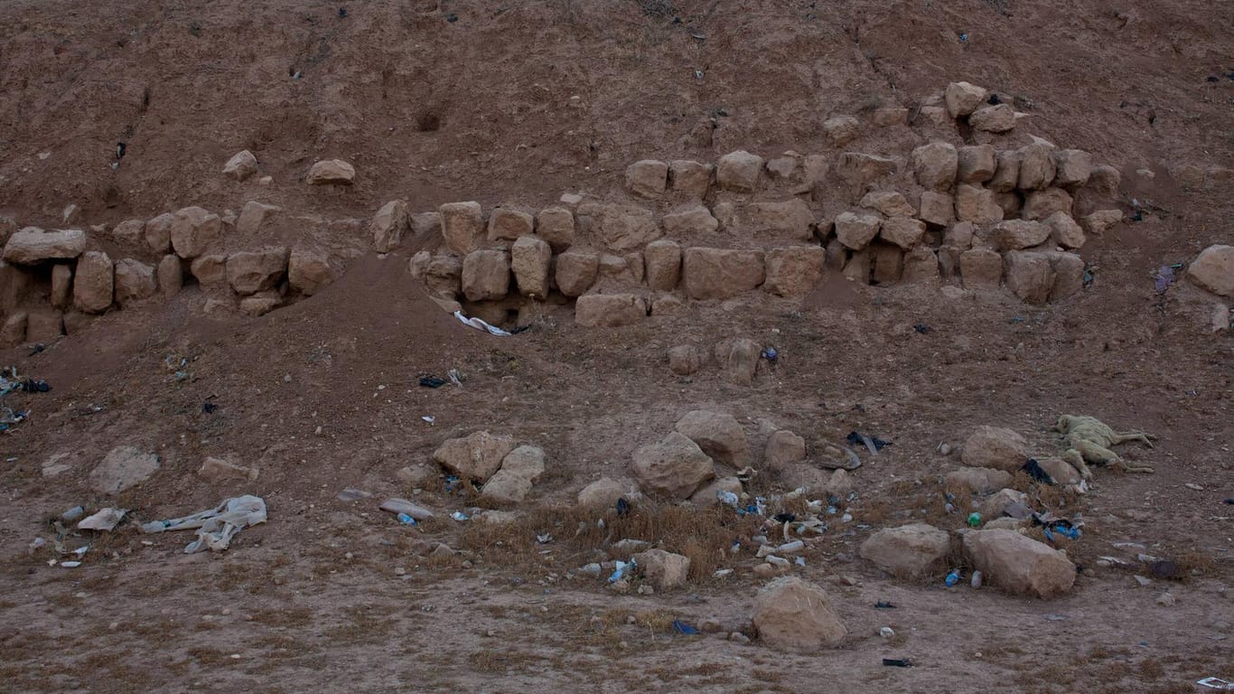 Die Ausgrabungsstelle nahe Mossul 2012 (Archivfoto): Hier fanden Archäologen nun eine Weinfabrik.